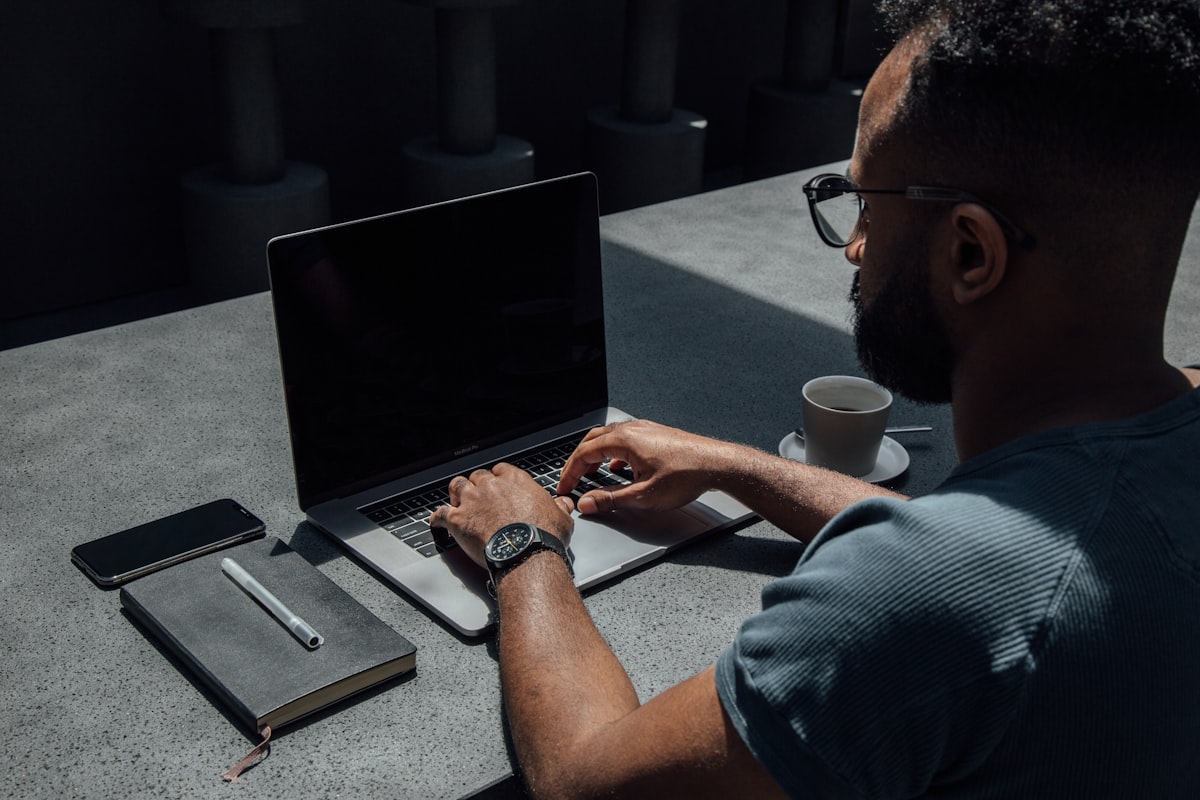 Professional business email workflow on a laptop inbox screen